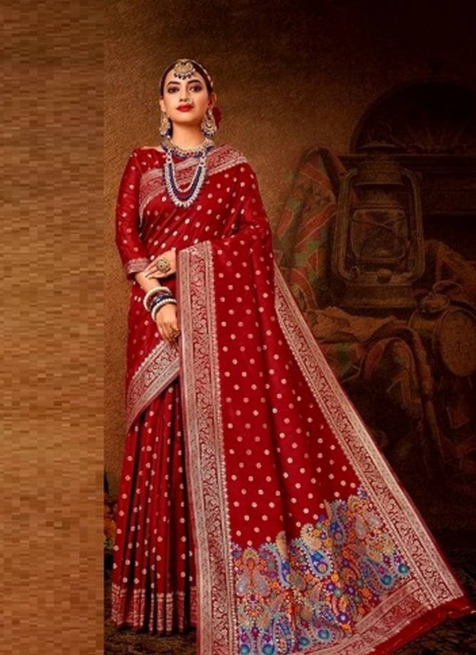 SHRUTI SHUBHKAMNAYE Latest Fancy Bridal And Wedding Wear Heavy Designer Banarasi Silk Saree Collection